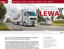 Tablet Screenshot of lewa-gmbh.de